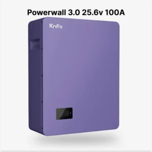 Knox Powerwall 3.0 25.6v 100Amps IP-20 Lithium battery