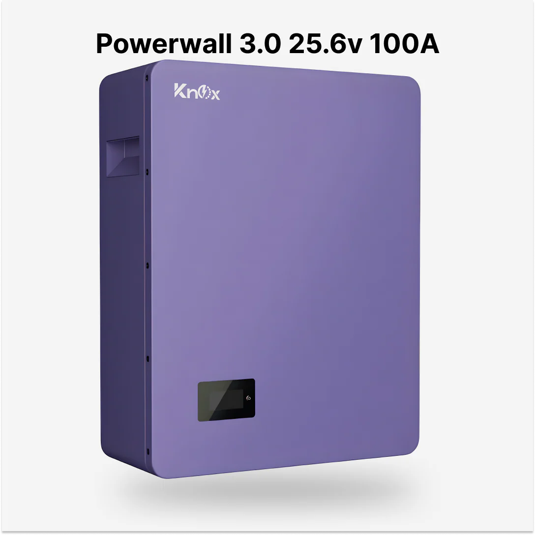 Knox Powerwall 3.0 25.6v 100Amps IP-20 Lithium battery