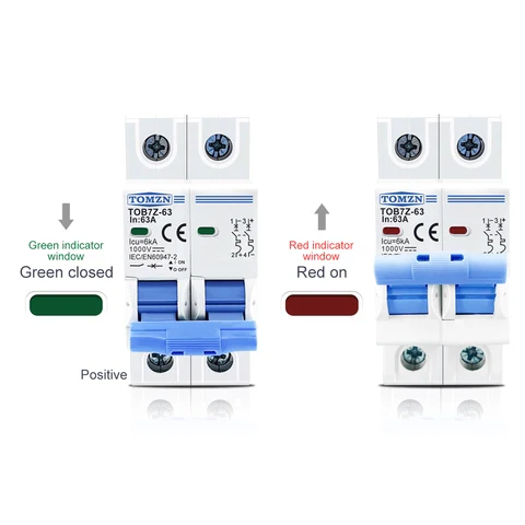 Tomzn 2P DC 1000V Solar Circuit Breaker 16A, 20A, 32A, 63A - Image 5