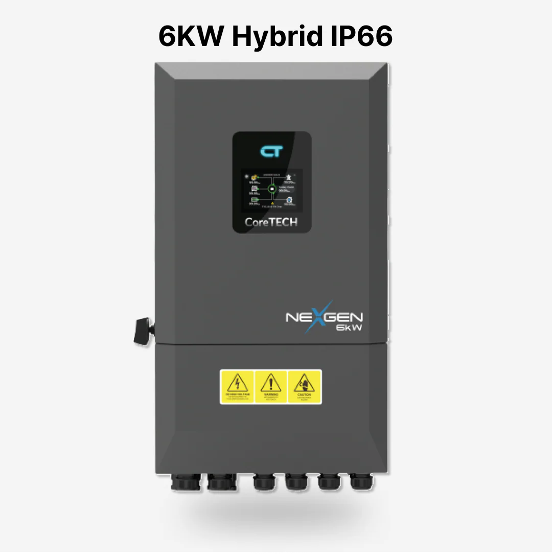 CoreTech NextGen 6KW Single Phase Hybrid Solar Inverter