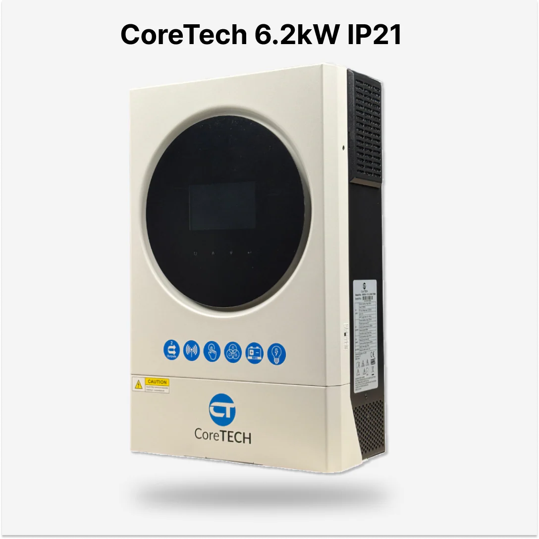 CoreTech 6.2kw Pv8000 IP-21 Hybrid Solar Inverter